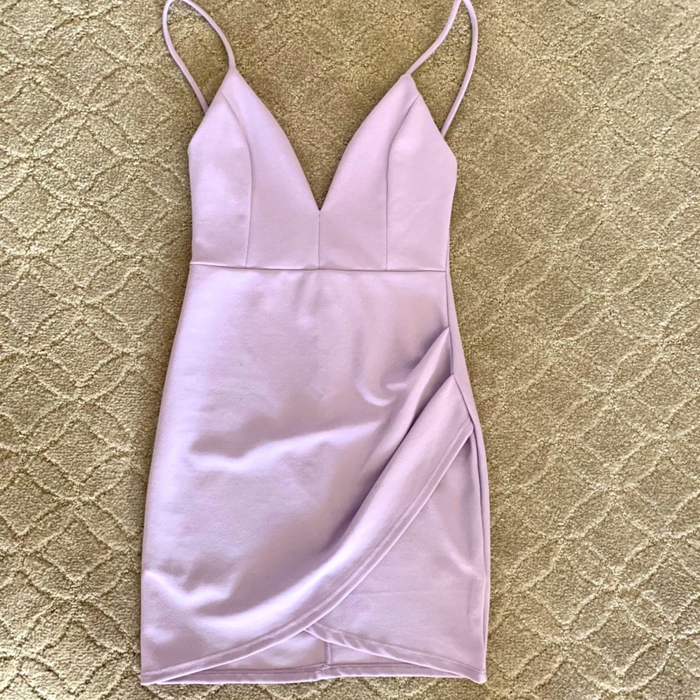 Blue blush mini dress